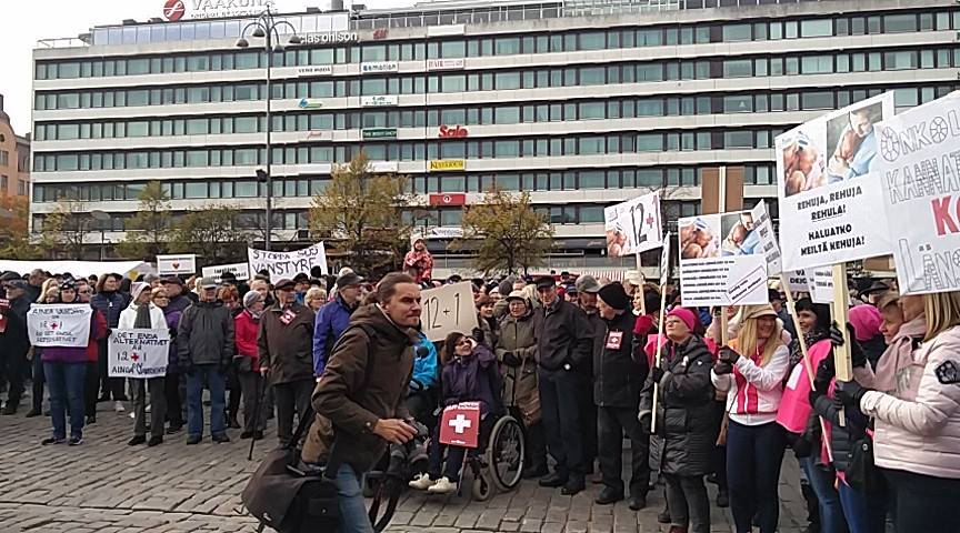 10 000 demonstrerade i höstas för fulljouren i Vasa.