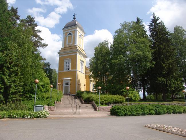 Kyrkan i Kankaanpää är planerad av Carl Ludvig Engel och togs i bruk 1839.